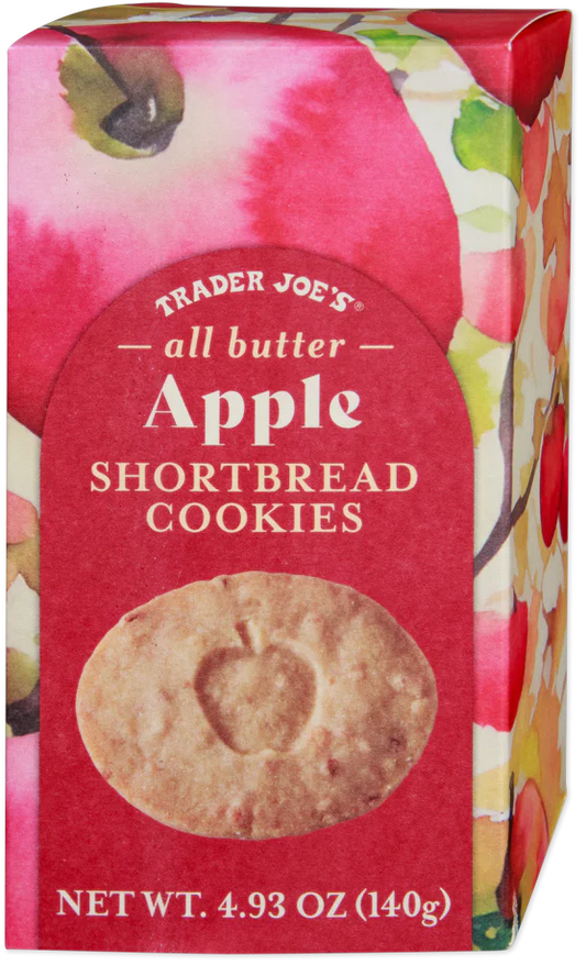 Trader Joe's All Butter Apple Shortbread Cookies, 140g