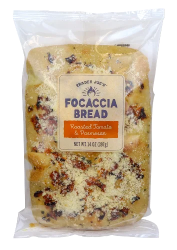 Trader Joe's Focaccia Bread with Roasted Tomato & Parmesan, 397g