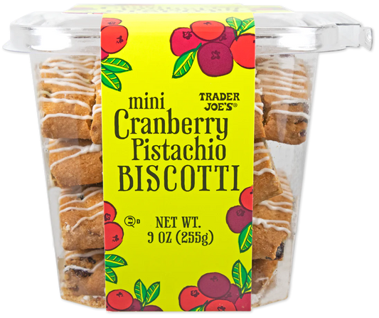 Trader Joe's Mini Cranberry Pistachio Biscotti, 255g