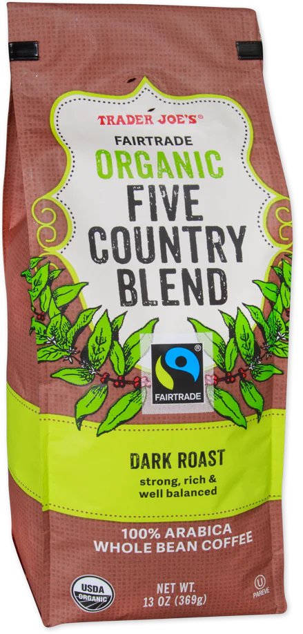 Trader Joe's Fairtrade Organic Five Country Blend, 369g