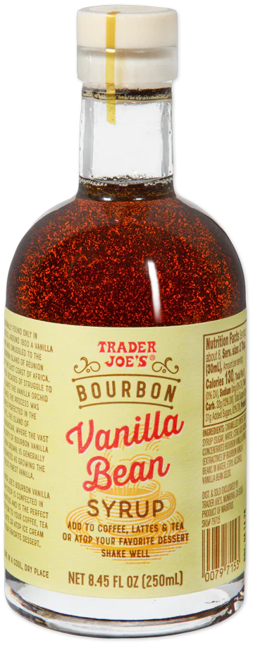 Trader Joe's Bourbon Vanilla Bean Syrup, 250mL