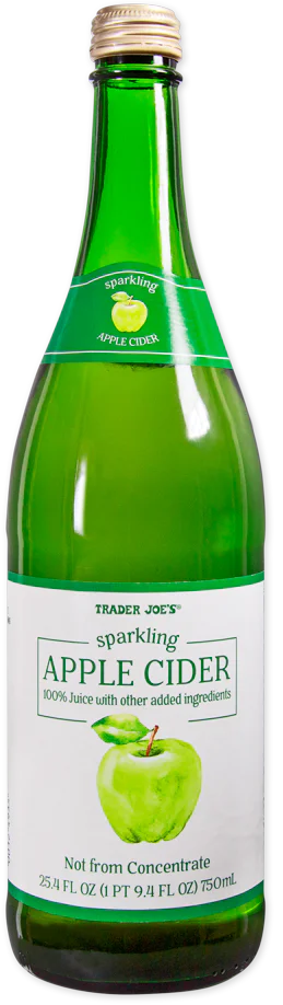 Cidre de pomme pétillant Trader Joe's, 750 ml 