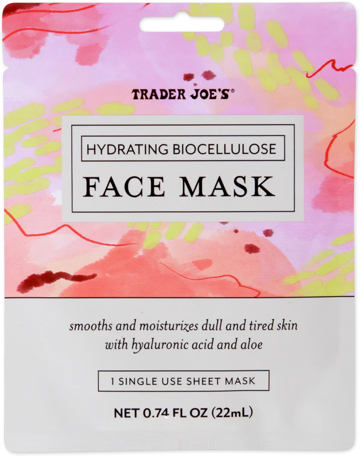 Masque hydratant pour le visage en biocellulose de Trader Joe's, 22 ml 