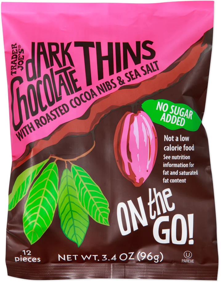 Trader Joe's Dark Chocolate Thins On the Go!, 96g