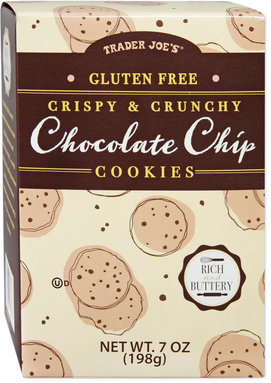 Trader Joe's Gluten Free Chocolate Chip Cookies, 198g