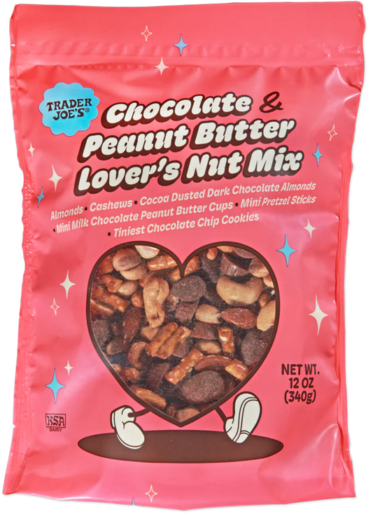Trader Joe's Chocolate & Peanut Butter Lover's Nut Mix, 340g