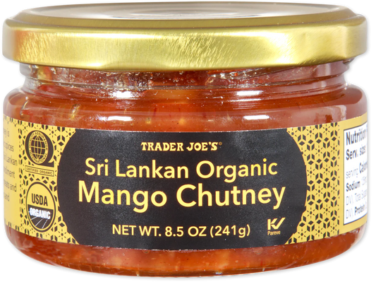 Trader Joe's Sri Lankan Organic Mango Chutney, 241g