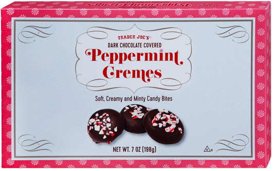 Trader Joe's Dark Chocolate Covered Peppermint Cremes, 198g