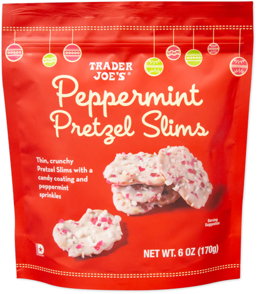 Trader Joe's Peppermint Pretzel Slims, 170g
