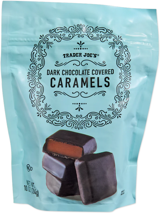 Caramels enrobés de chocolat noir Trader Joe's, 284 g