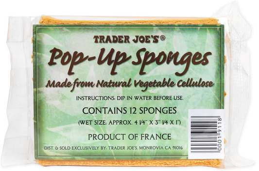 Éponges pop-up de Trader Joe's, lot de 12 