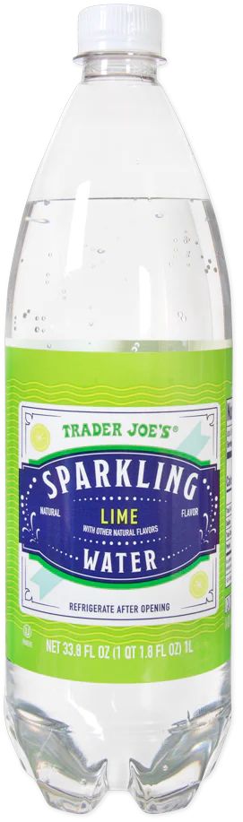 Trader Joe's Sparkling Water, Lime, 1L