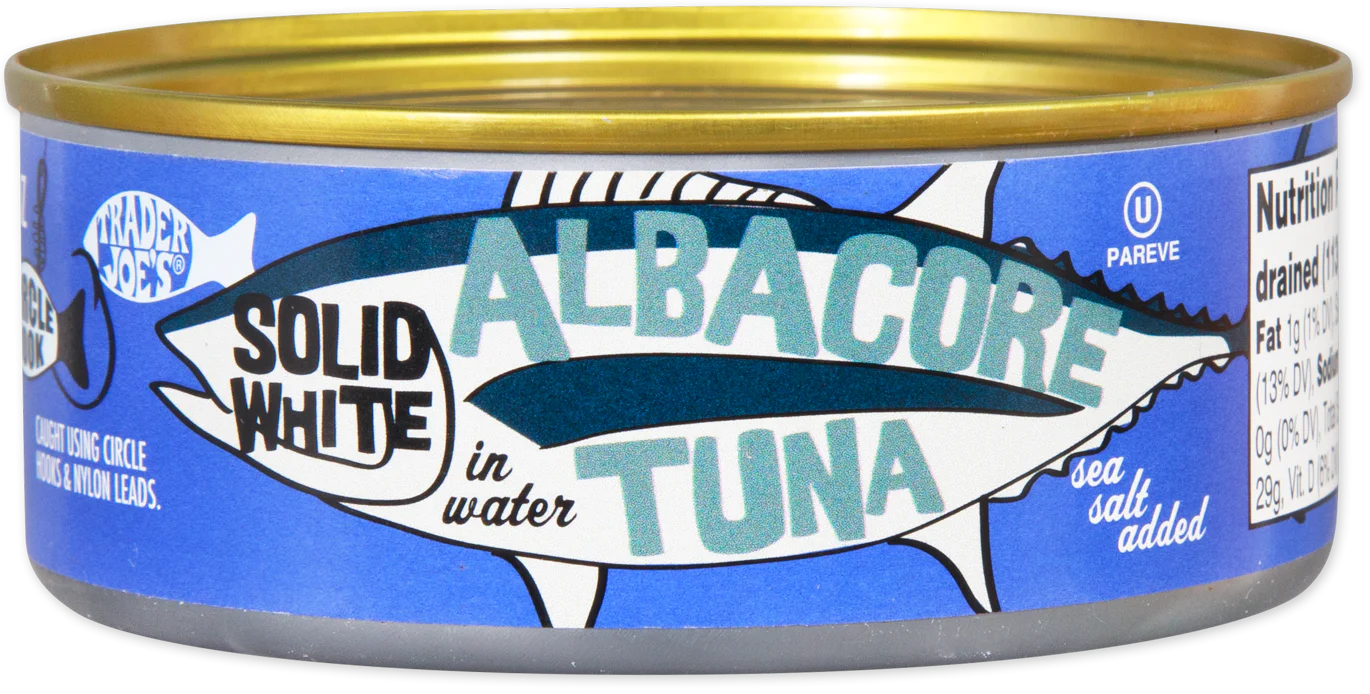 Trader Joe's Solid White Albacore Tuna in Water, Sea Salt Added, 128g
