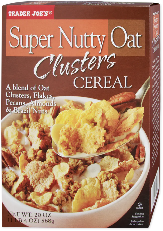 Trader Joe's Super Nutty Oat Clusters Cereal, 568g