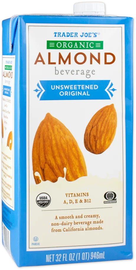 Trader Joe's Organic Unsweetened Almond Beverage, 946mL