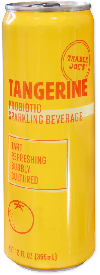 Boisson pétillante probiotique de Trader Joe's, mandarine, 355 ml 