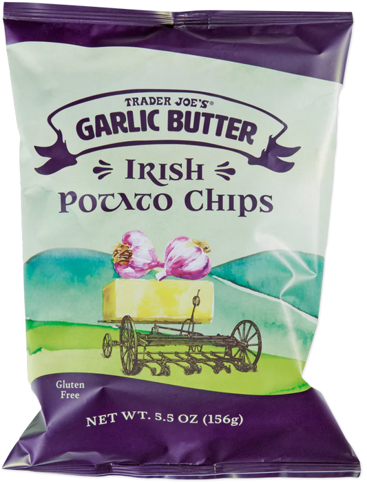 Trader Joe's Garlic Butter Irish Potato Chips, 156g