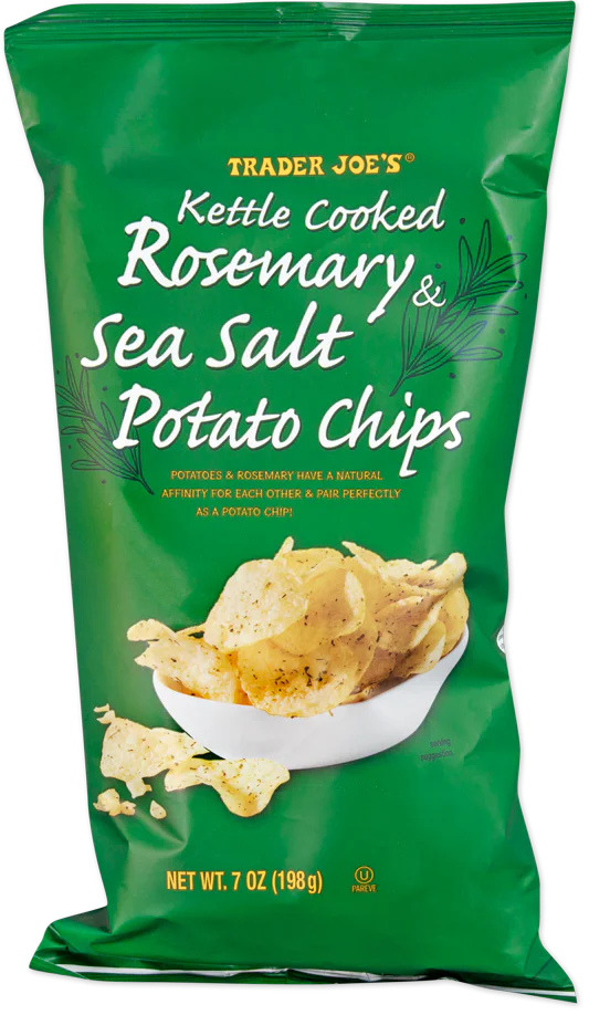 Trader Joe's Kettle Cooked Rosemary & Sea Salt Potato Chips, 198g