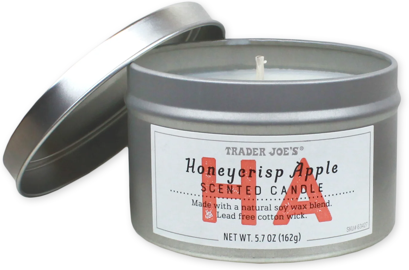 Trader Joe's Honeycrisp Apple Scented Candle, 162g