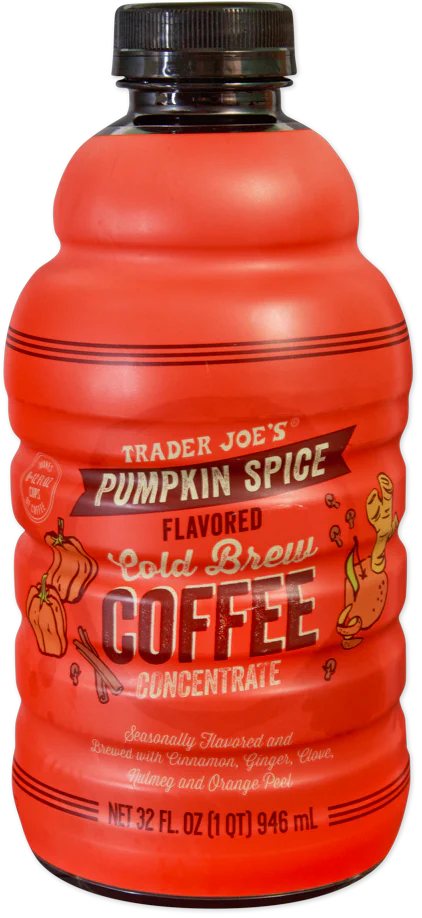 Trader Joe's Pumpkin Spice Cold Brew Coffee Concentrate, 946mL
