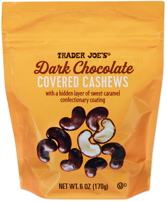 Trader Joe's Dark Chocolate Covered Cashews, 170g