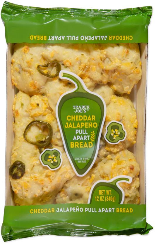 Trader Joe's Cheddar Jalapeño Pull Apart Bread, 340g