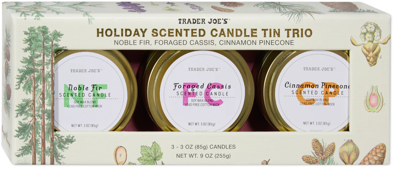 Trader Joe's Holiday Scented Candle Trio, 255g