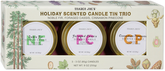 Trader Joe's Holiday Scented Candle Trio, 255g