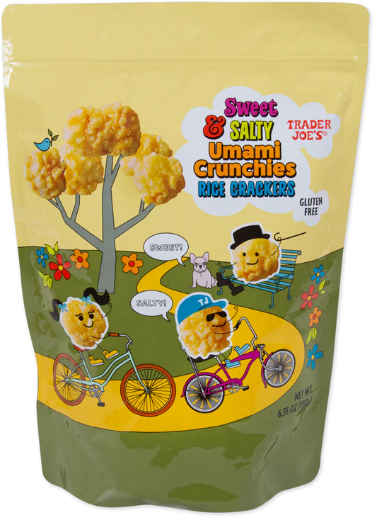 Trader Joe's Sweet & Salty Umami Crunchies Rice Crackers, 180g