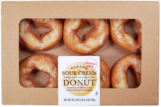 Trader Joe's Glazed Sour Cream Donuts, 570g