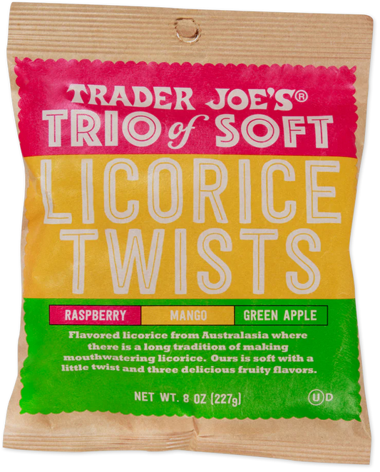 Trader Joe's Trio of Soft Licorice Twists, 227g