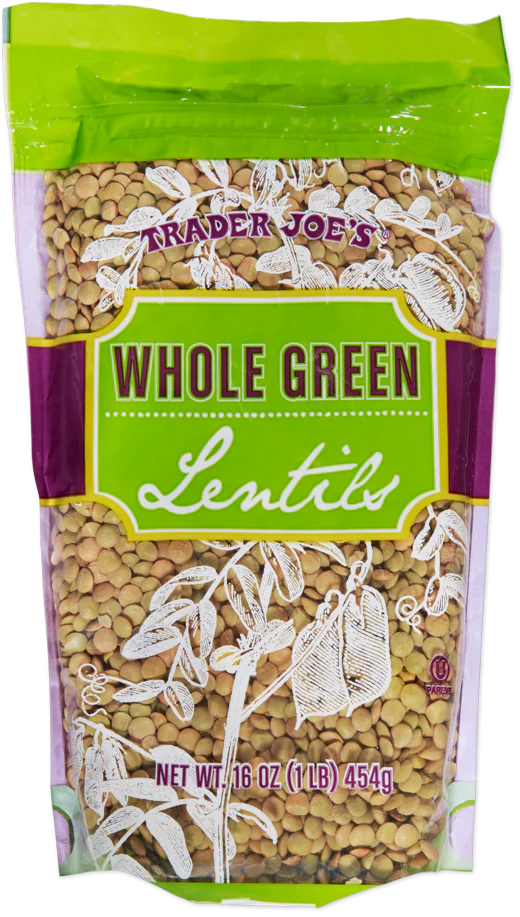 Trader Joe’s Whole Green Lentils, 454g