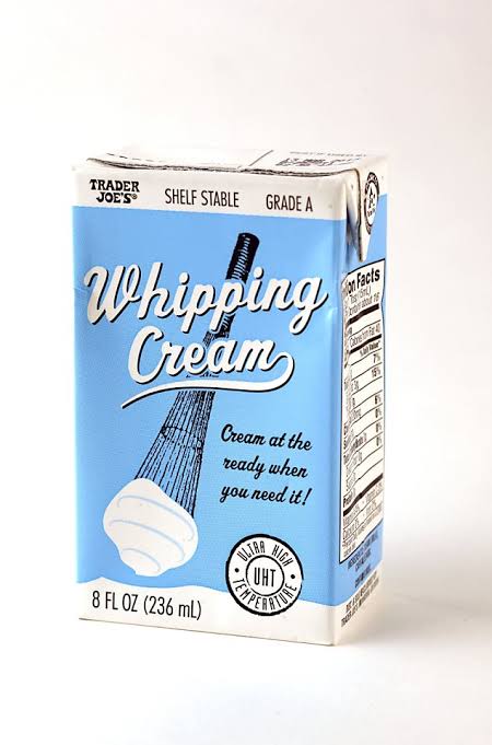 Trader Joe's Shelf Stable Whipping Cream, 236mL